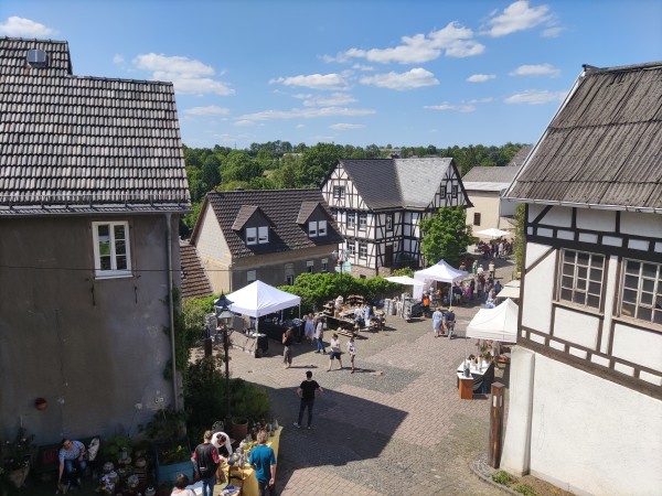 Pottery market in Höhr-Grenzhausen with pottery championship