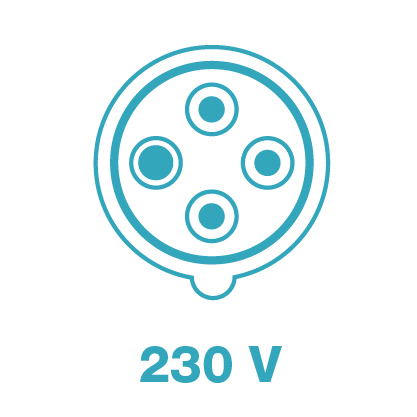 3-Phasen 230 V - CEE 32 A, 4-Pol.